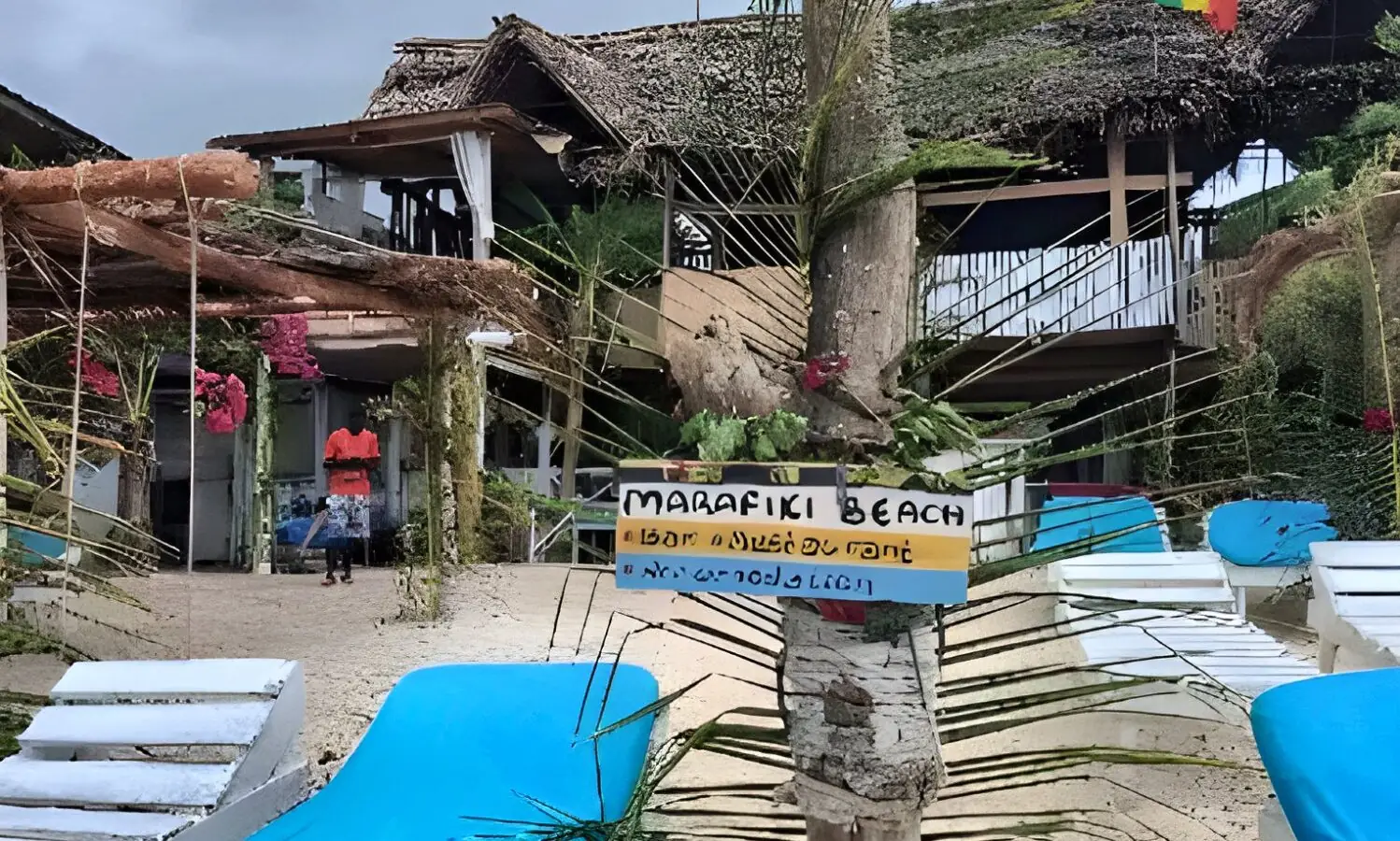Lunch on the beach at Marafiki, Watamu
