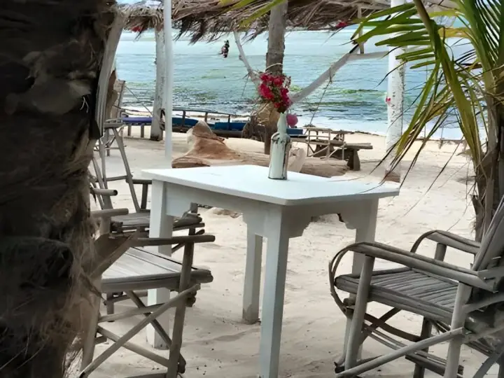 Lunch on the beach at Marafiki, Watamu